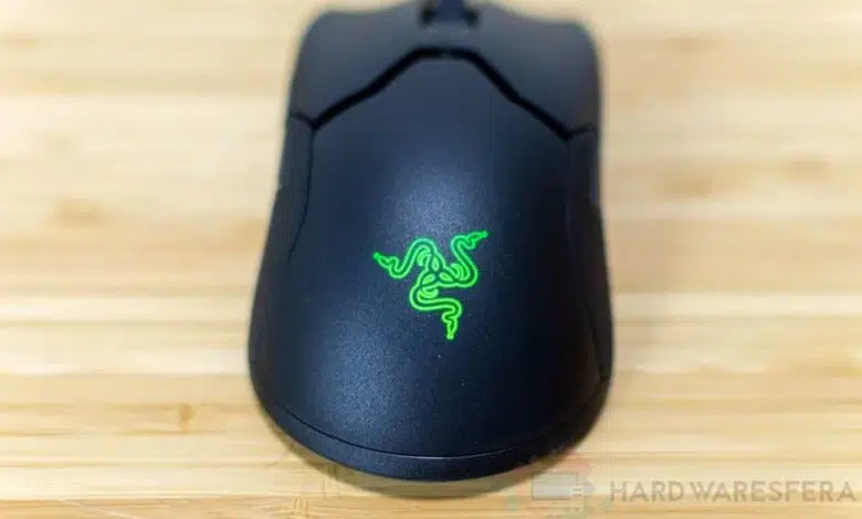 raton razer viper logo verde