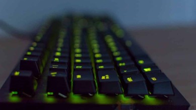 Teclado Razer Huntsman plano profundo