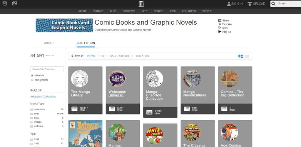Comic-Books-and-Graphic-Novels-Internet-Archive