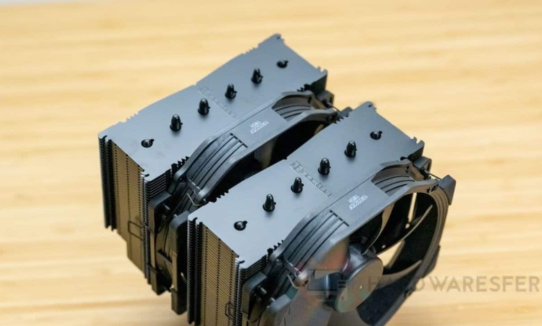 Disipador-NOCTUA-NH-D15-Chromax-Black ventiladores instalados