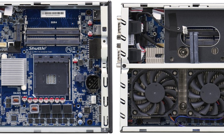 ordenador Shuttle XPC DA320 interior