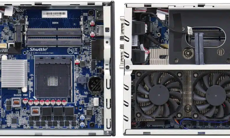 ordenador Shuttle XPC DA320 interior