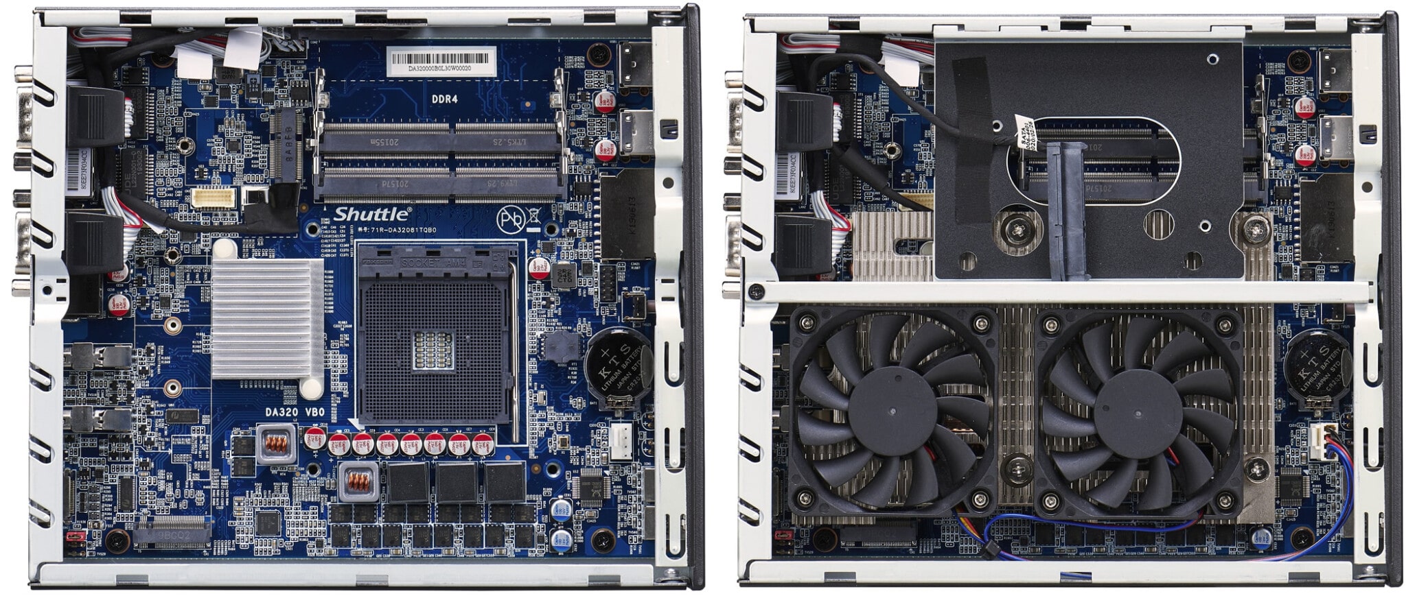 ordenador Shuttle XPC DA320 interior