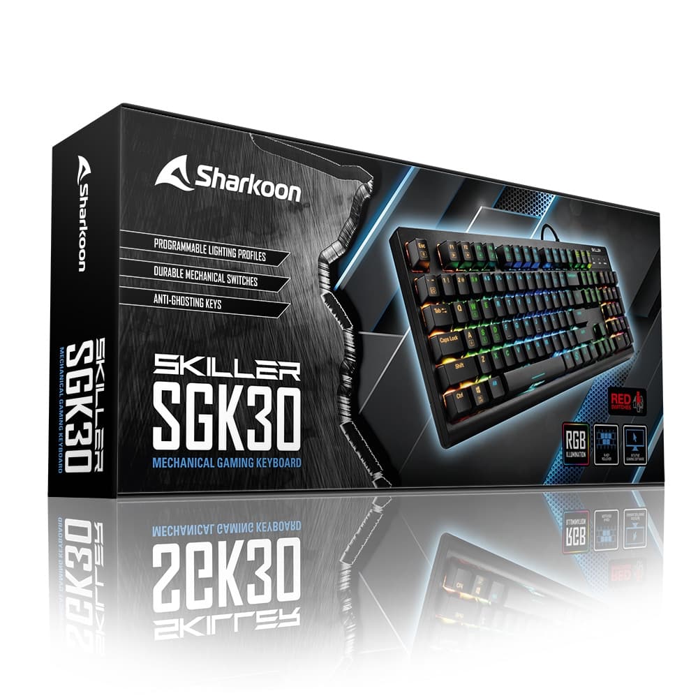 teclado sharkoon skiller sgk30 caja