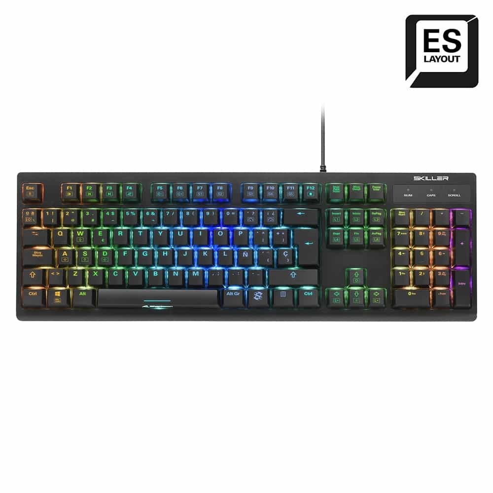 teclado sharkoon skiller sgk30 layout castellano