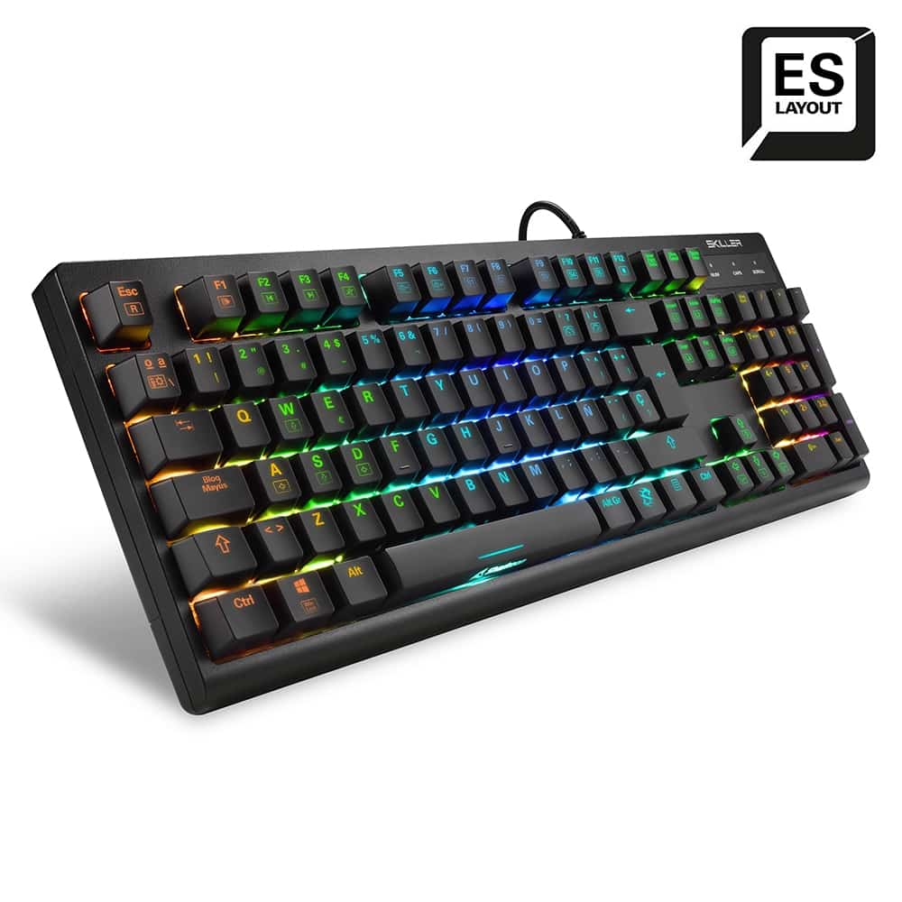 teclado sharkoon skiller sgk30 layout es