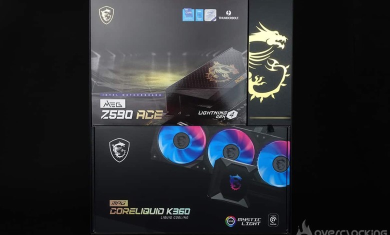 kit review msi meg z590 ace intel overclocking