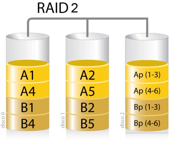 nivel almacenamiento raid 2