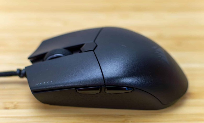 raton gaming corsair katar pro xt lateral izquierdo