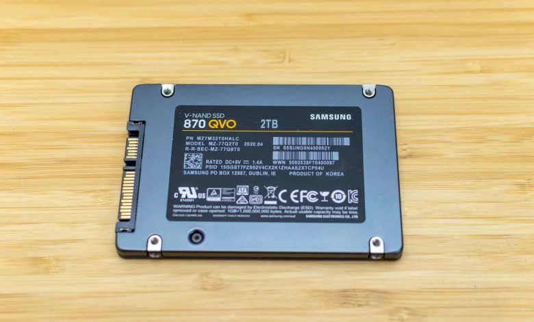 ssd samsung 870 qvo memorias qlc
