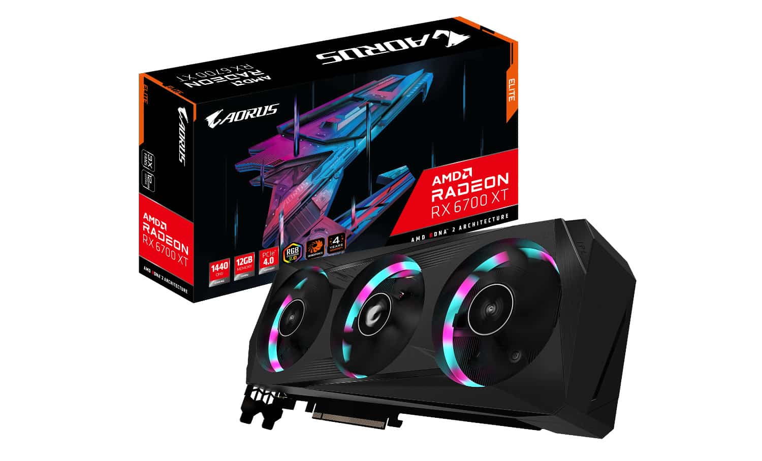 GIGABYTE AORUS Radeon RX 6700 XT ELITE