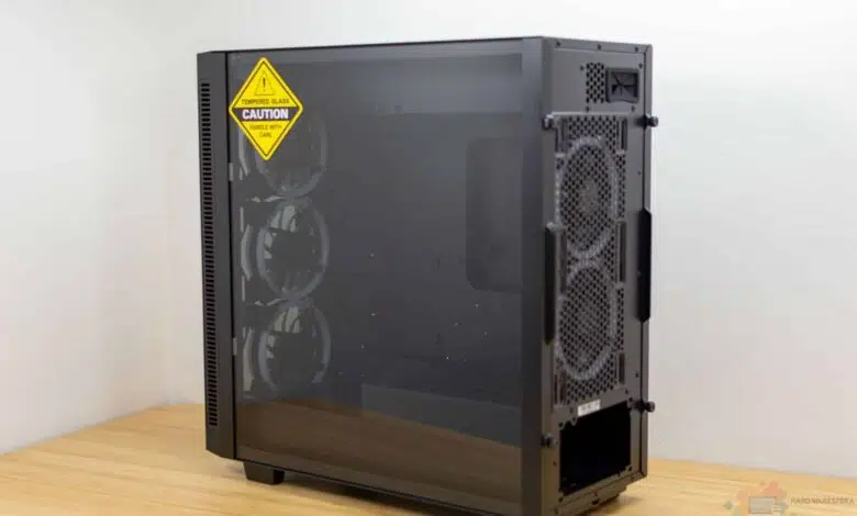 caja atx sharkoon rev200 panel vidrio templado