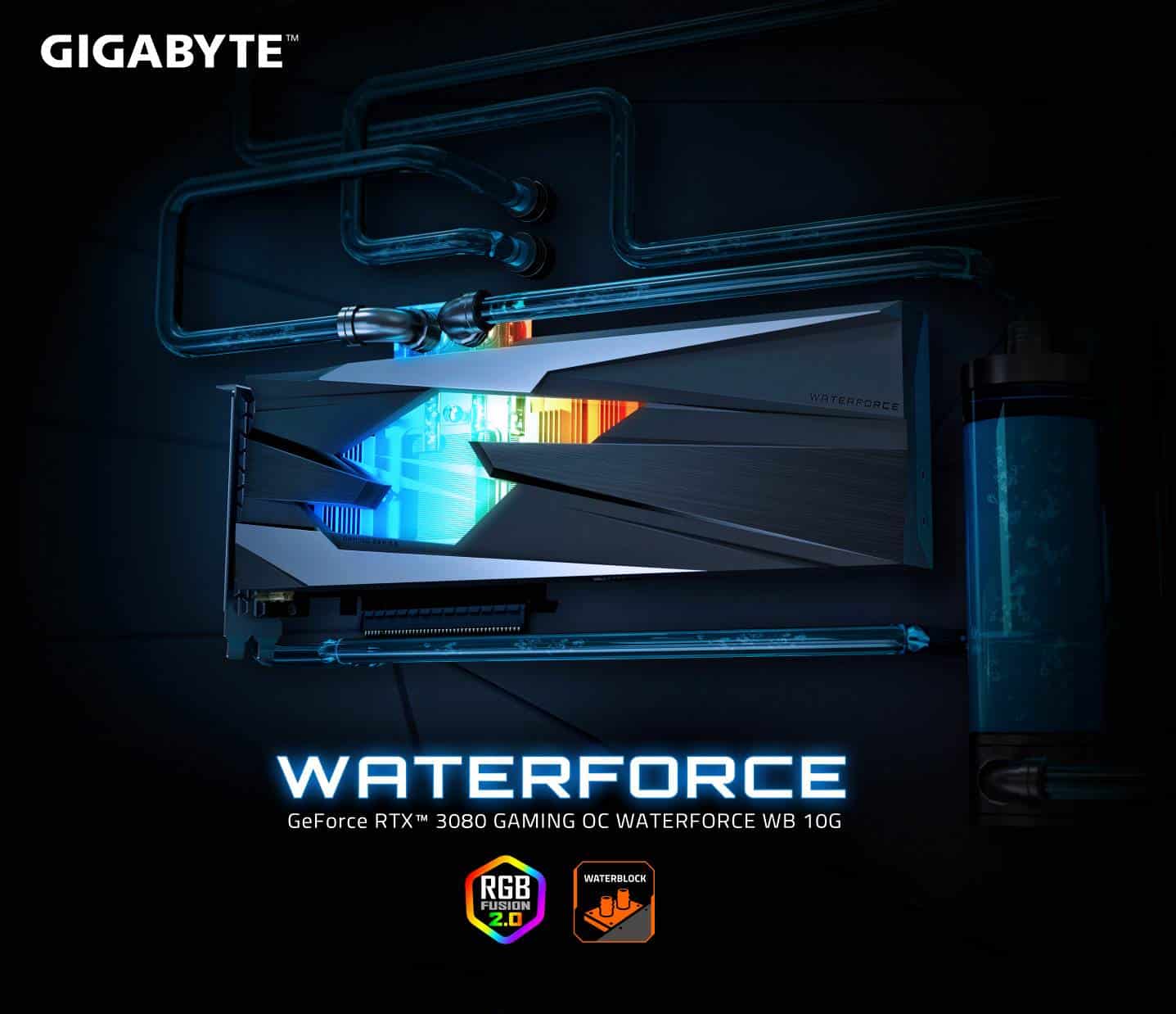 RTX 3080 waterforce giugabyte tarjeta grafica gpu