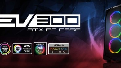 sharkoon caja de pc rgb REV300