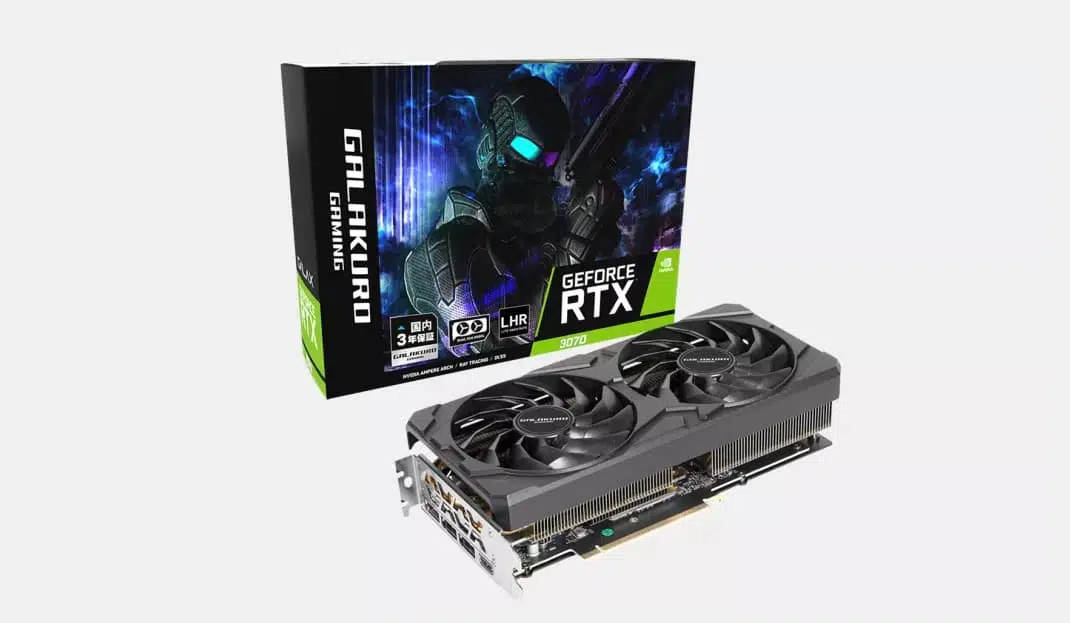 Galax nvidia GeForce RTX 3070 LHR pequeña pcs pequeños cajas pequeñas ti portatiles