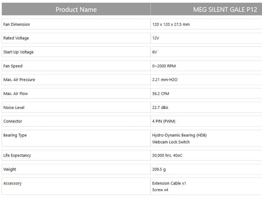 MPG QUIETUDE 100S