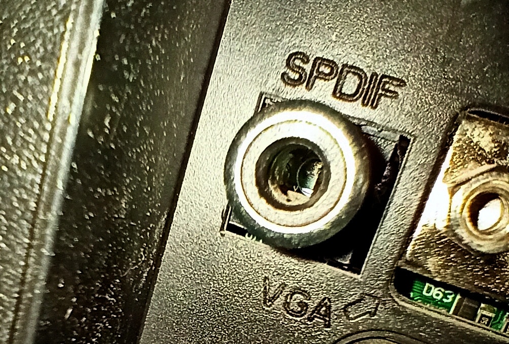 cable spdif audio sonido calidad coaxial s/pdif salida conector