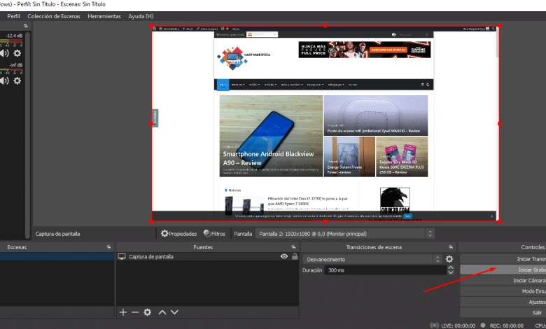 grabar pantalla windows 10 gratis obs programa