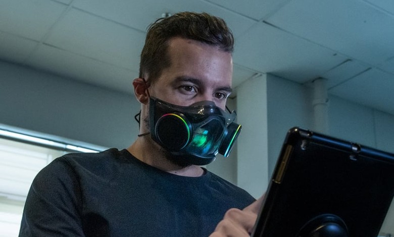 purificador aire Razer Zephyr mascarilla