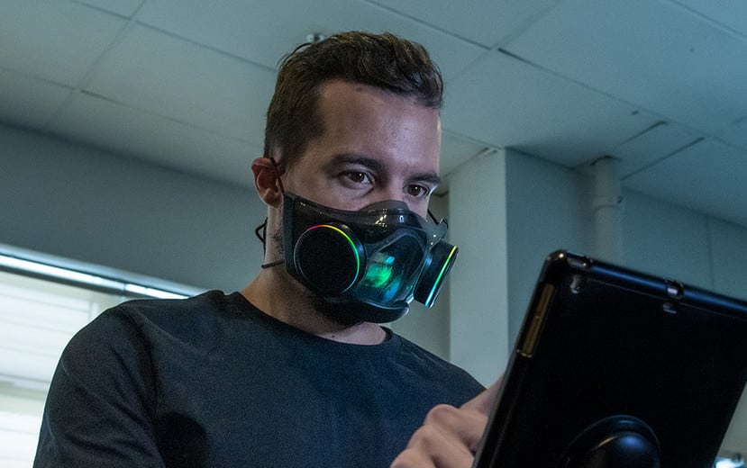 purificador aire Razer Zephyr mascarilla