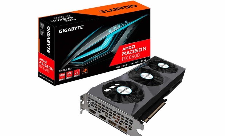 AMD Radeon RX 6600 EAGLE 8G gigabyte