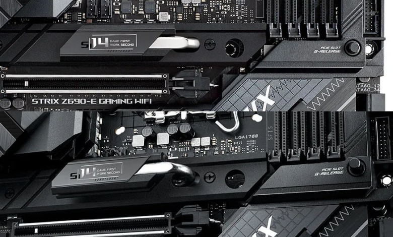 ASUS Z690 rog STRIX-E PCIE QRELEASE boton expulsar rapidamente PCIe Slot Q-Release