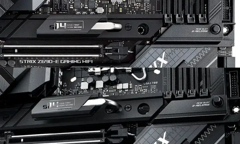 ASUS Z690 rog STRIX-E PCIE QRELEASE boton expulsar rapidamente PCIe Slot Q-Release