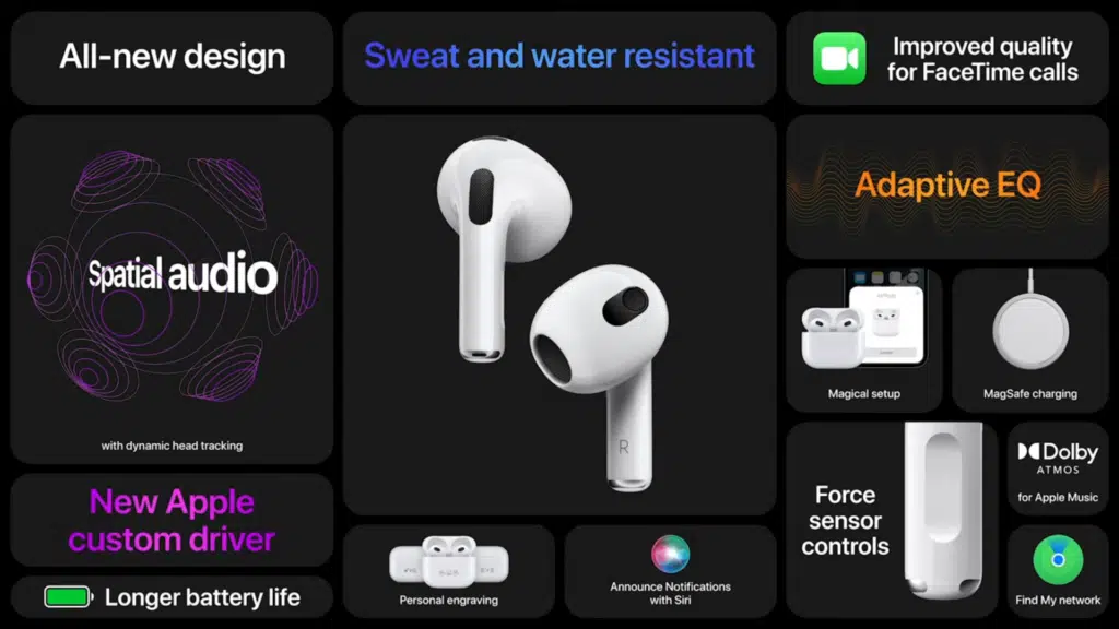 Apple Airpods de tercera generación