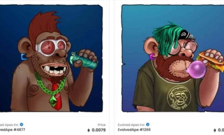 nft nfts evolved ape apes evil fight back juego estafa