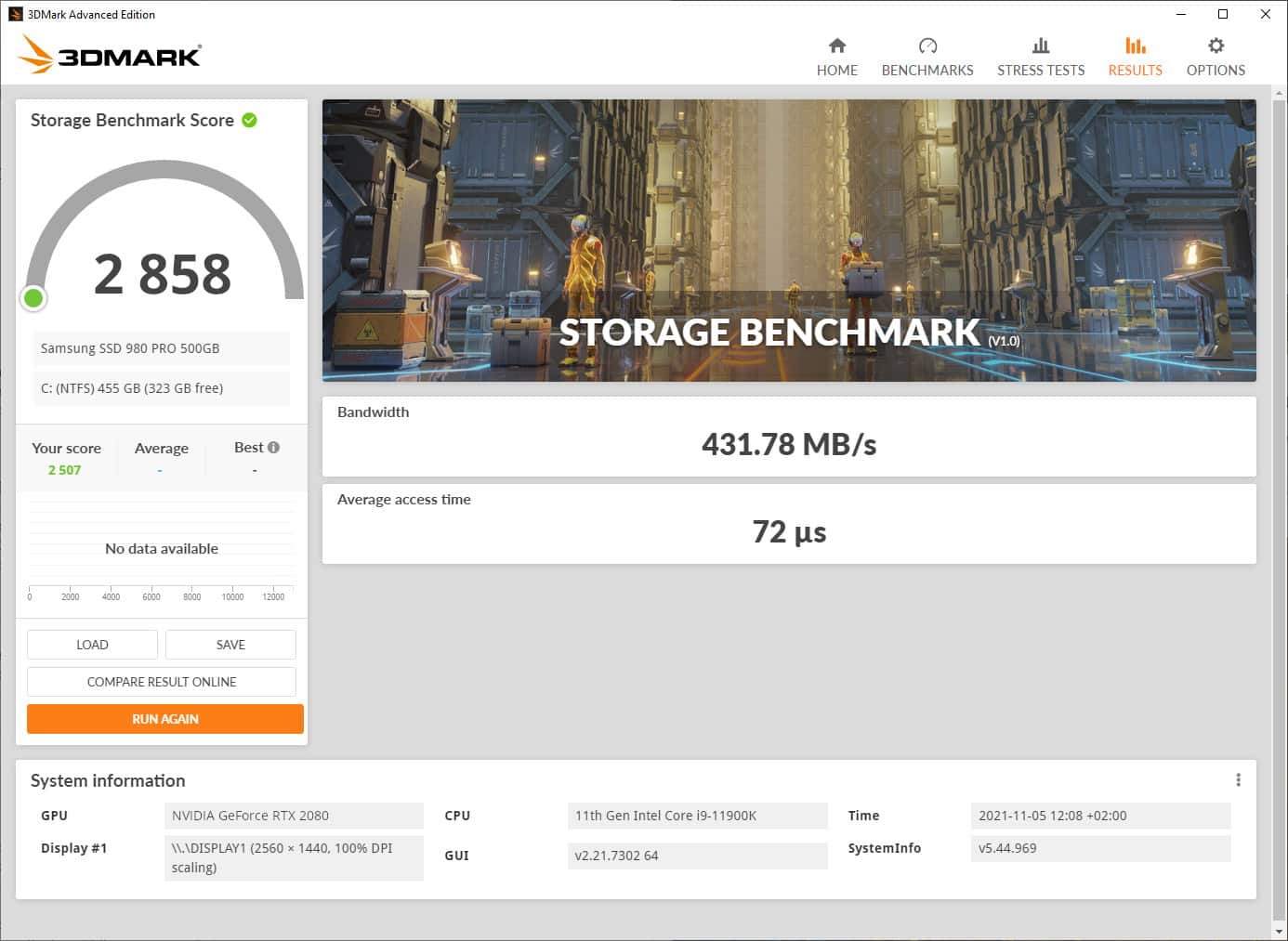 3DMark Storage Benchmark benchmarks ssd almacenamiento