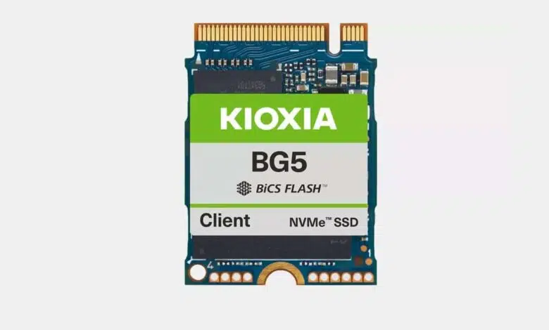 kioxia ssd diminuta bg5 pcie 5