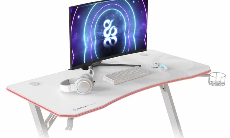 mesa gaming anhur rgb blanca newskill