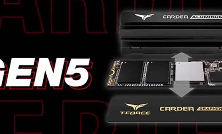 teamgroup ssd carde pcie gen 5 5.0 t-force
