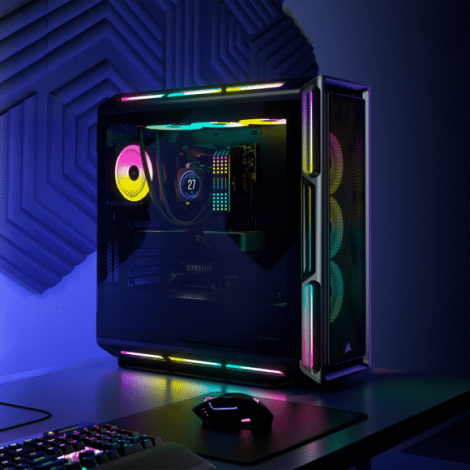 CORSAIR iCUE LC100 corsair 5000T RGB torre semitorre pc