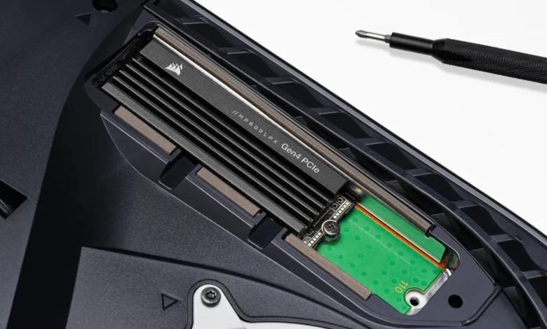 MP600 Pro LPX ssd ps5 corsair disipador