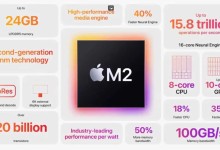 dartos caracteristicas chip m2 apple macbook
