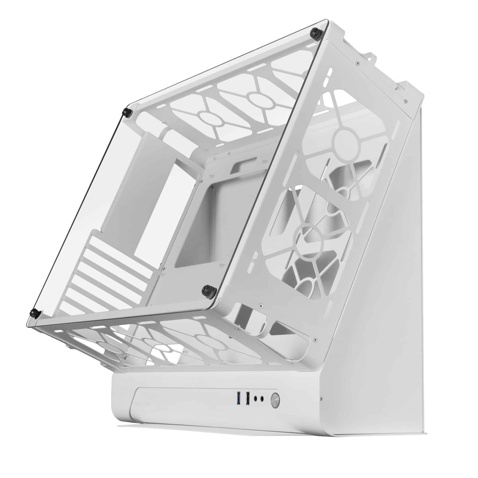 caja custom mcb mars gaming torre pc atx micro atx BLANCO