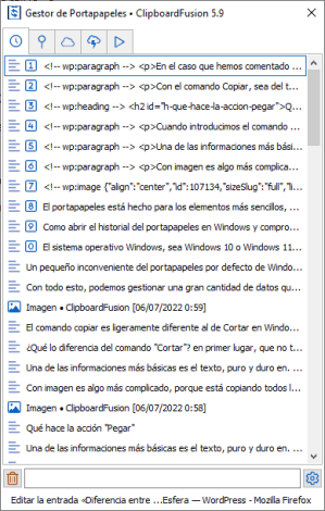 Captura de Clipboard fusion.