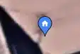 Icono usado por Google Maps para mostrar la casa del usuario.