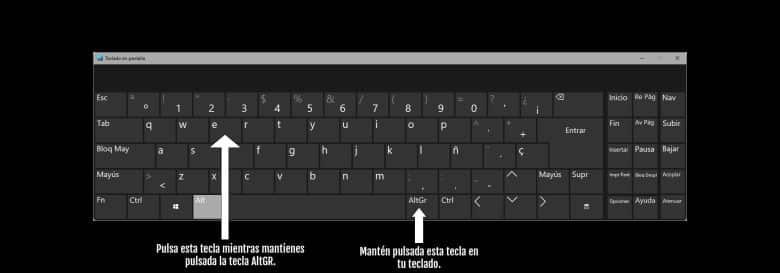 simbolo euro teclado como poner