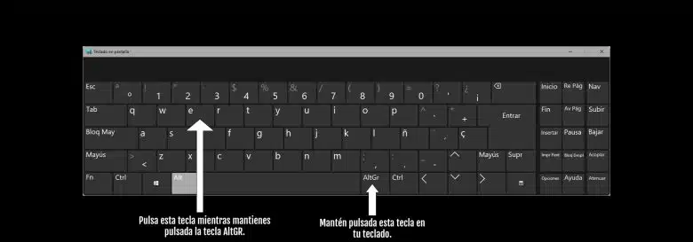 simbolo euro teclado como poner