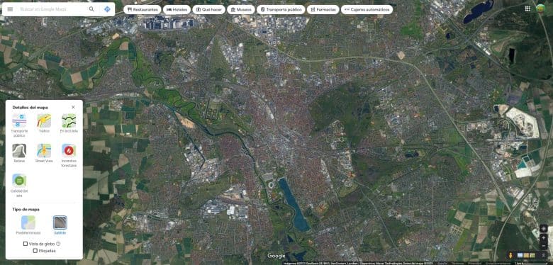 Captura de pantalla de Google Maps