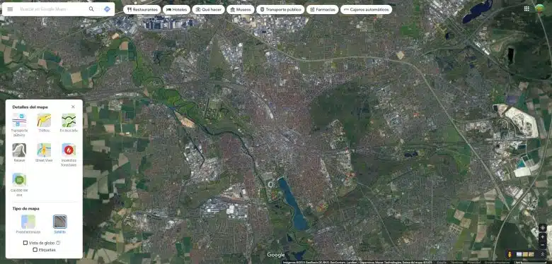 Captura de pantalla de Google Maps