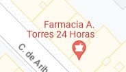 Icono de farmacia de Google Maps.
