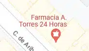 Icono de farmacia de Google Maps.