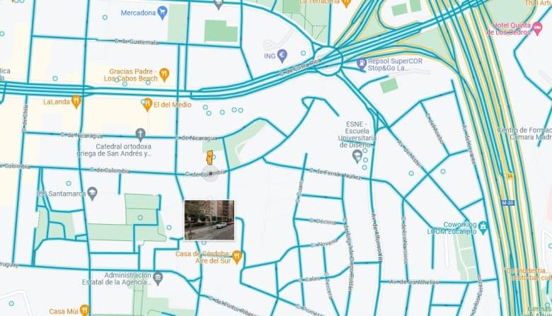 Usando Street View en google maps