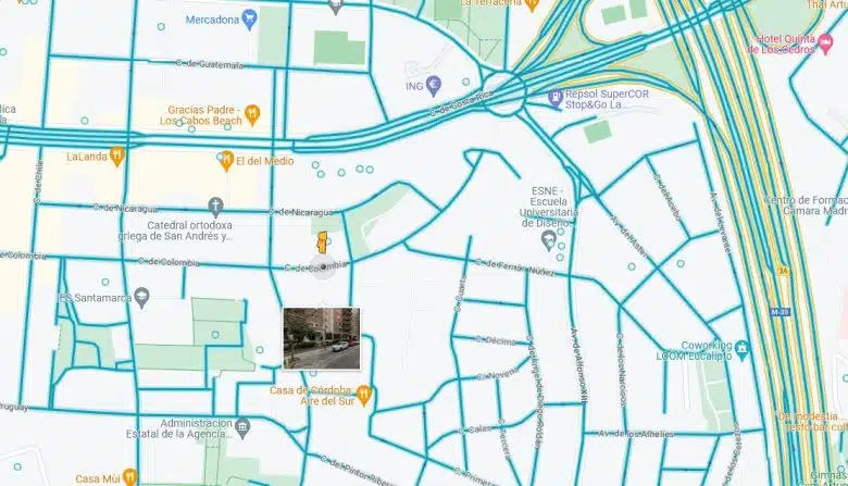 Usando Street View en google maps