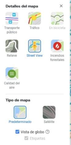 Las diferentes formas de mostrar el mapa de Google Maps