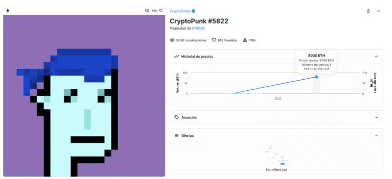cryptopunk nft más caro