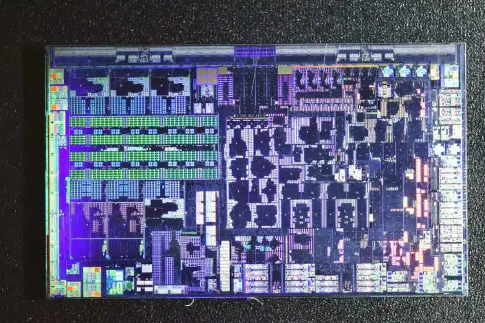 Vista frontal de la posible APU AMD Ryzen 7000G.